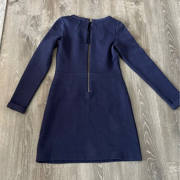 Boden Sixties Jacquard Dress in Navy Blue US 4 Anthro $118 - Picture 11 of 16